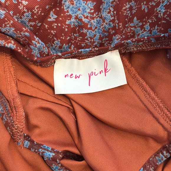 Dolls Kill Asymmetrical Floral Dress - Red and Orange - Picture 5 of 5